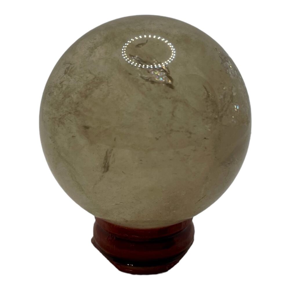 Smoky Quartz Sphere with Rainbows